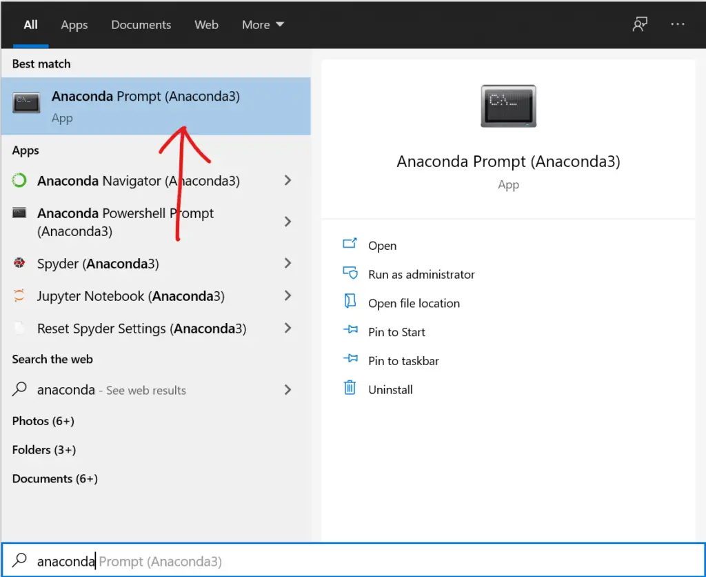 anaconda command prompt